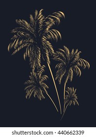 Stylized image of trees in the form of contours.