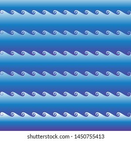 Stylized image of waves. Abstract picture for fabrics, prints, printing and design