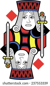 Stylized Jack of Diamonds without card version