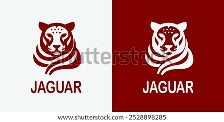 Stylized jaguar logo design, showcasing the fierce and majestic nature of the animal. Perfect for sports teams, wildlife organizations, or brands representing strength, power, and agility