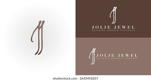 Stylized JJ emblem for fashion and designer apparel. Its fluid, minimalist form suggests contemporary style, craftsmanship, and unique personal expression.