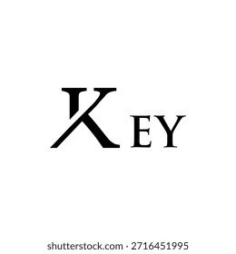 Stylized KEY Wordmark with Elegant Serif Typography	