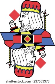 Stylized King of Diamonds without card version