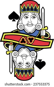 Stylized King of Spades without card version