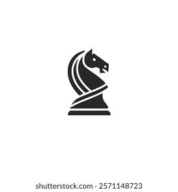 Stylized Knight Chess Horse Logo - Elegant Vector Designs, These designs showcase timeless chess symbolism with a modern twist, ideal for branding, marketing, or merchandise.