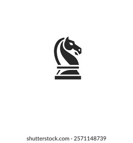 Stylized Knight Chess Horse Logo - Elegant Vector Designs, These designs showcase timeless chess symbolism with a modern twist, ideal for branding, marketing, or merchandise.