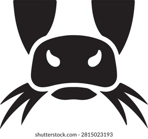 Stylized koala face graphic. Essential for branding wildlife conservation messages or educational materials.