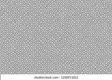 Stylized labyrinth pattern in gray colors
