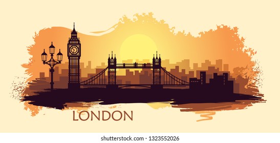 Stylized landscape of London 