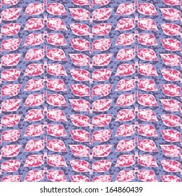 Stylized Leaves Seamless Background Pattern