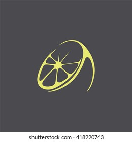 Stylized Lemon. Logo. 