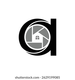 Una letra estilizada "a" con una casa adentro.