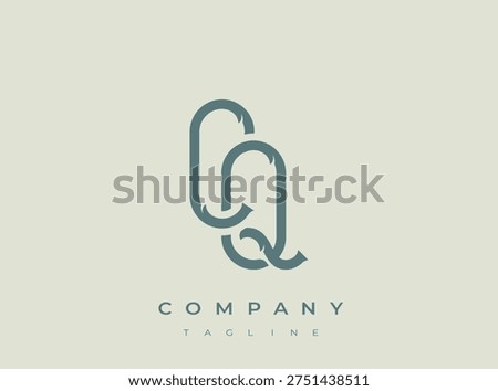 stylized letter c and g logo icon for company branding isolated on pale background