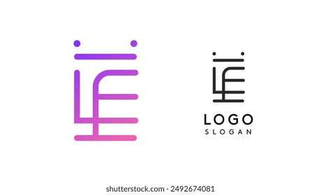 Stylized letter E, tech-inspired typography logo, unique extraterrestrial civilization symbol ancient inscriptions for creative branding, tech logo. Nordic runes monogram, abstract linear logotype