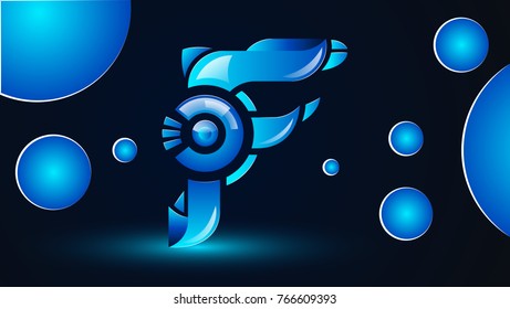 stylized letter "f"