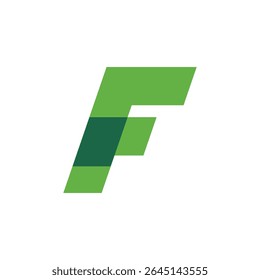 Stylized Letter F Logo – Flat, Modern, and Abstract Vector Icons