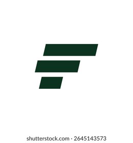 Stylized Letter F Logo – Flat, Modern, and Abstract Vector Icons