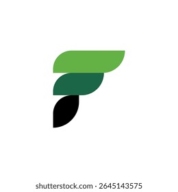 Stylized Letter F Logo – Flat, Modern, and Abstract Vector Icons