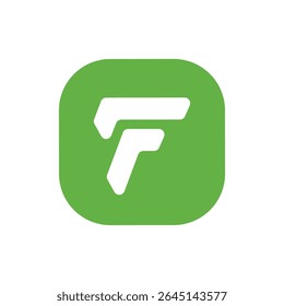 Logotipo estilizado de la letra F: iconos vectoriales planos, modernos y Abstractas