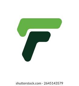 Stilisiertes Letter-F-Logo - Flache, moderne und abstrakte Vektorsymbole