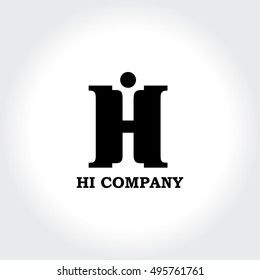 Stylized letter H. Creative Design vector