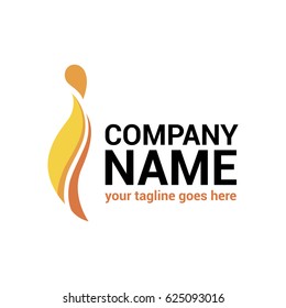 Stylized letter I. Vector logo template. Design element. Can be used for print on clothes. EPS10.