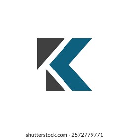 A stylized letter "K" logo with a bold, geometric design.