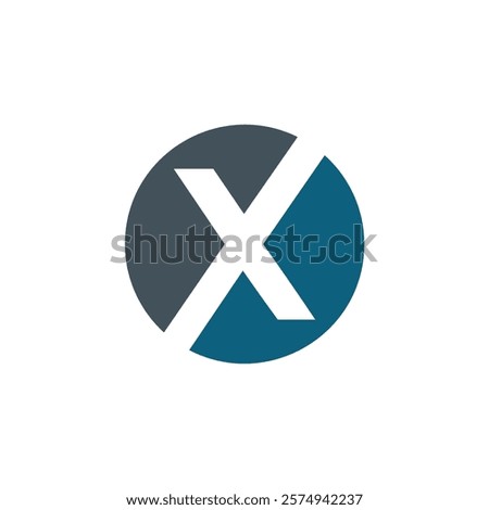A stylized letter 