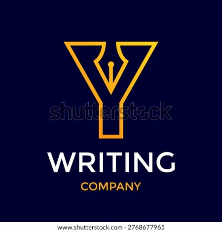 Stylized letter Y logo with a pen nib icon for publishing, journalism, and storytelling.