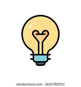 Stylized lightbulb icon representing innovation and creative thinking