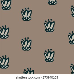 Stylized lily flower pattern.