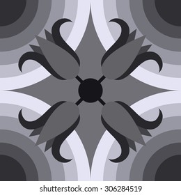 Stylized Lily Pattern