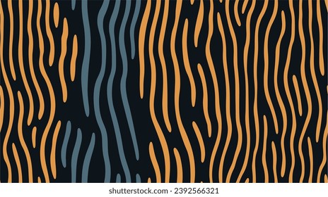 Fondo artístico estilizado. Vector de ilustración. Diseño del paisaje de arte de línea moderna japonés. Fondo abstracto del color del fluido de la curva ondulada. Ilustración vectorial. Líneas de bobinado de patrones. Sin inconveniente.