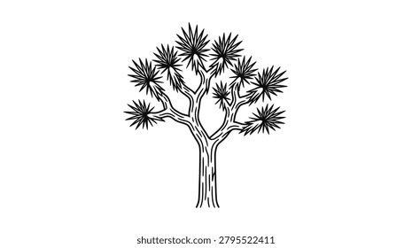 Stylized line drawing Joshua