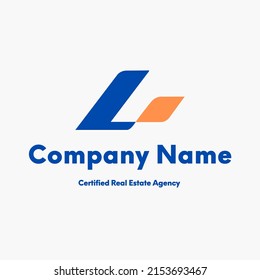 stylisierte Linie Logo grafische Vektorgrafik, abstrakt, Text. Draufsicht, perfekt für Unternehmen, Unternehmen, soziale Medien und mehr