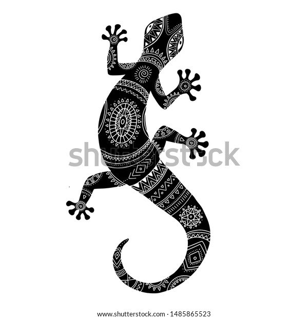 reptile clipart black and white