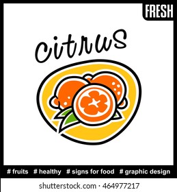 stylized logo of citrus