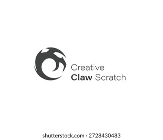 Logotipo estilizado de um símbolo de cabeça ou garra de dragão.