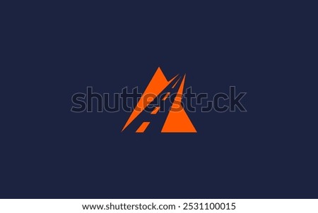 A stylized logo featuring a road and mountain, symbolizing travel and adventure.
