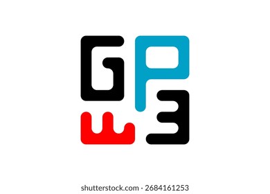 un logotipo estilizado formado por las letras "G", "P" y "E" dispuestas en forma cuadrada