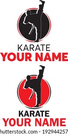 Stylized logo for Karate School with symbol