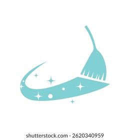 Stylized logo and symbol cleaning service design