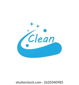 Stylized logo and symbol cleaning service design