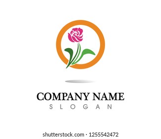 Stylized lotus flower icon vector background
