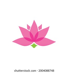 Stylized lotus flower icon vector 