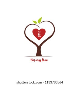 Stylized Love tree. 