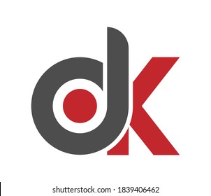 Stilvolle Kleinbuchstaben O und k werden durch eine einzelne Zeile für ein Logo, ein Monogramm oder ein Monogramm verlinkt. Vektorgrafik einzeln auf weißem Hintergrund.