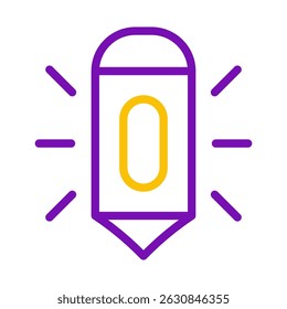 Stylized Luminescent Object: Conceptual Design with Vibrant Color Palette