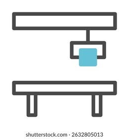 Ilustração de máquinas estilizadas, dicas sobre processos industriais automatizados representados