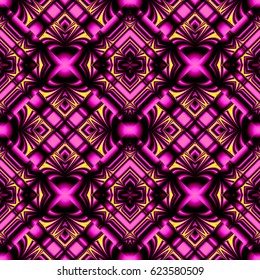 stylized magical purple seamless pattern with classic stripes and wrinkles in the form of lozenges for fabrics and tablecloths